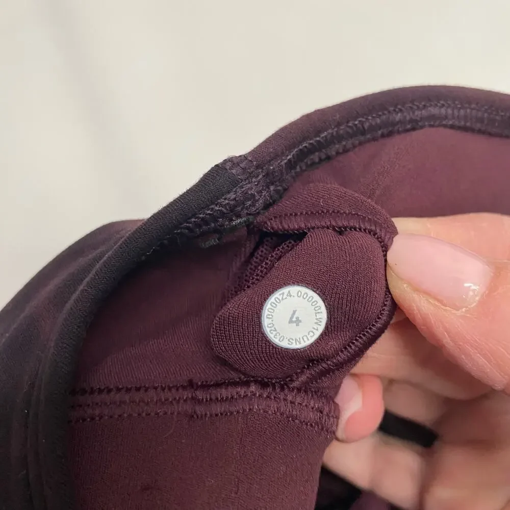 Lululemon Align Tank Diamond Dye Cassis/Black 4 EUC